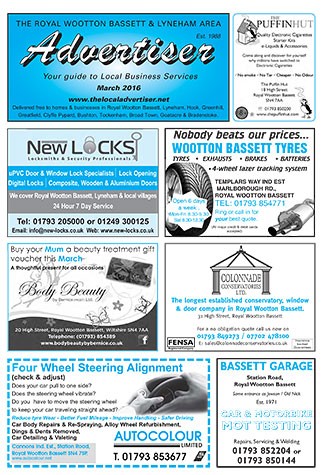The RWB and Lyneham advertiser - March 2016
